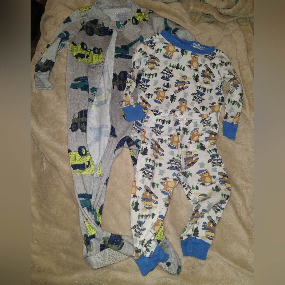 Carter's Kids One Pieces - Gray and Blue